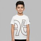 Boys White Logo T-Shirt, 1, hi-res