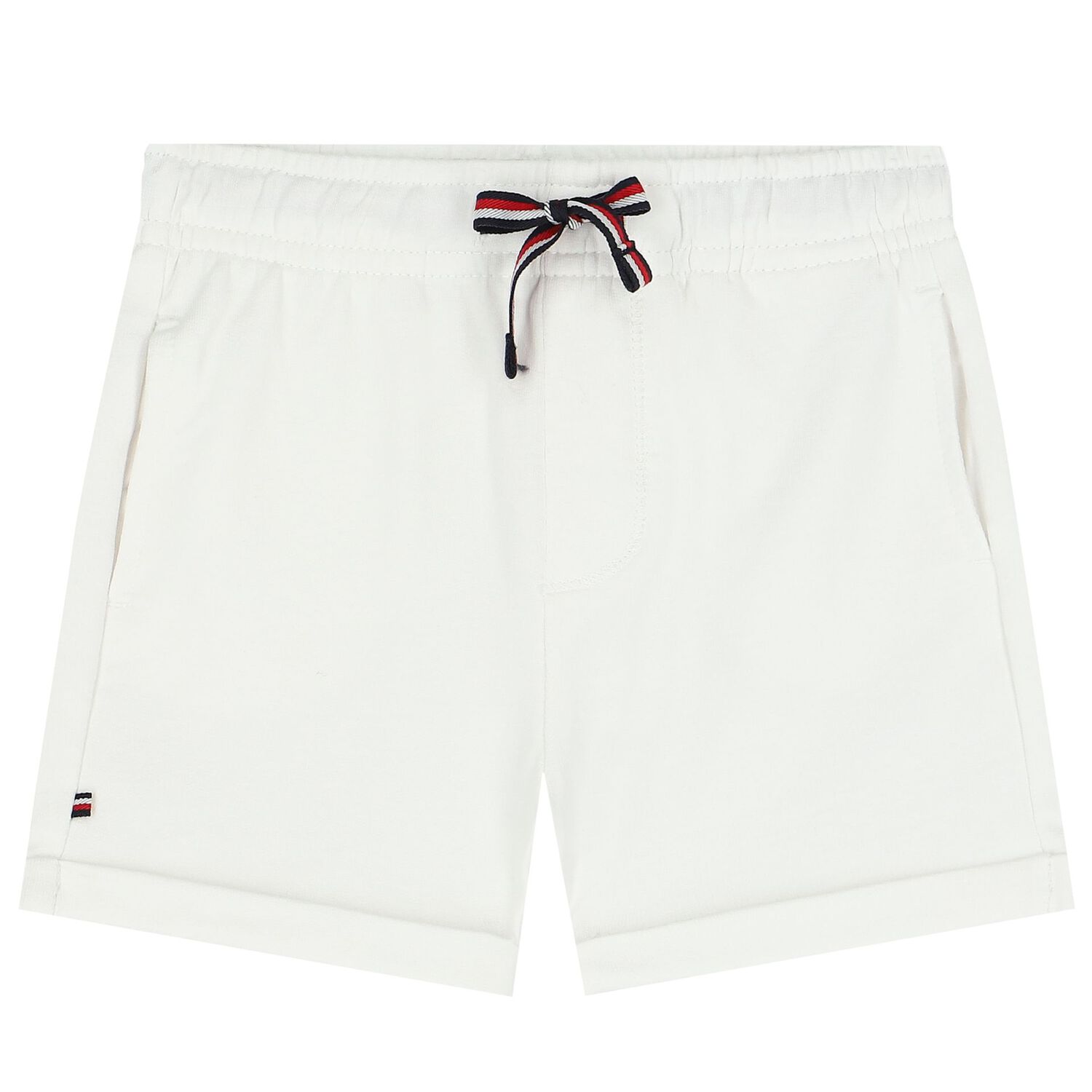 طقم أولاد شورت بالشعار باللون الأبيض, 1, hi-res image number null