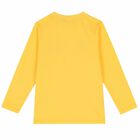 Boys Yellow Logo Long Sleeve Top, 2, hi-res