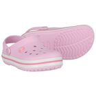 Girls Pink Crocband Clog Sandals, 1, hi-res