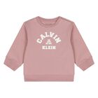 Younger Girls Pink Logo Tracksuit, 1, hi-res