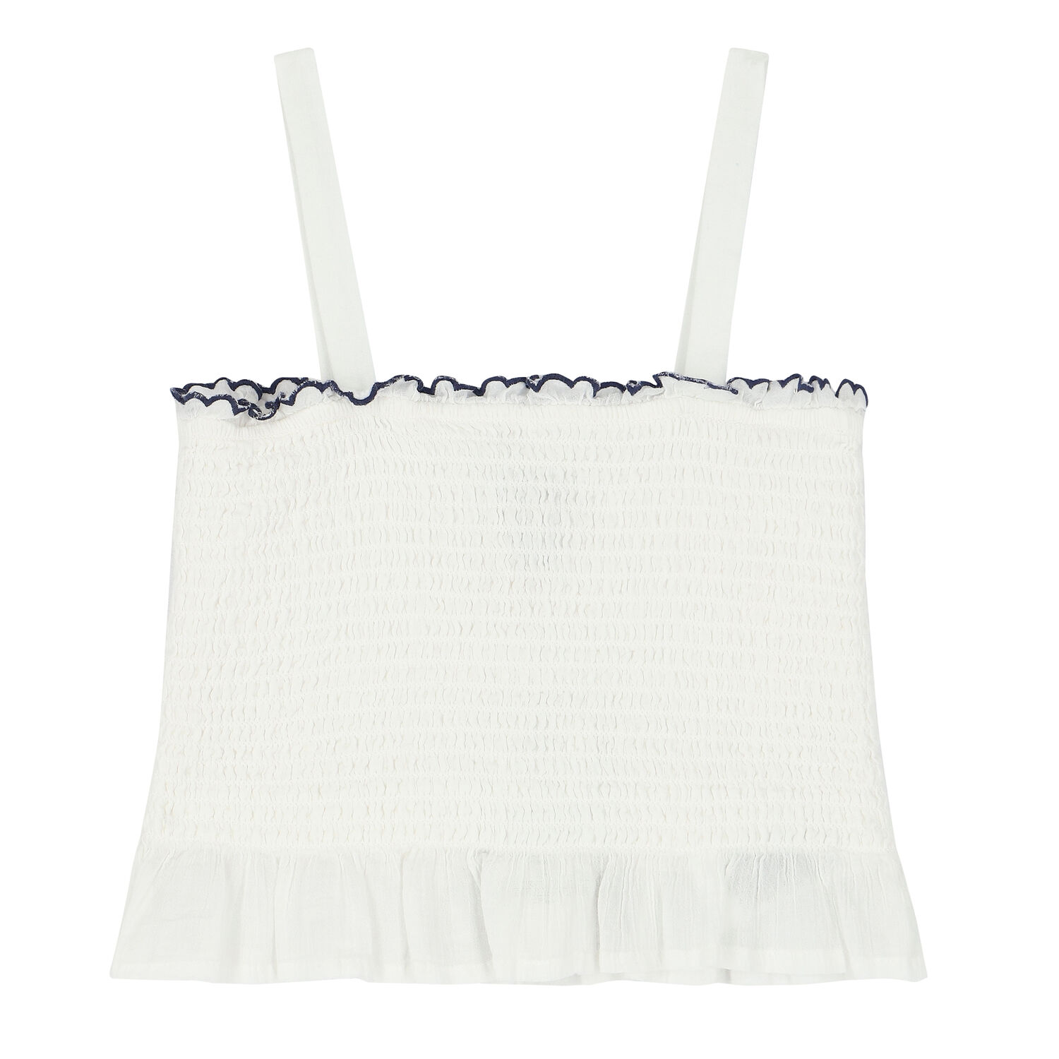 طقم تنورة دانتيل باللون الأبيض والأزرق, 1, hi-res