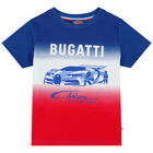 Younger Boys Blue, White & Red Logo T-Shirt, 2, hi-res