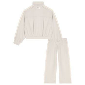 Girls Beige & Ivory Tracksuit