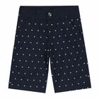 Boys Navy Logo Shorts, 1, hi-res