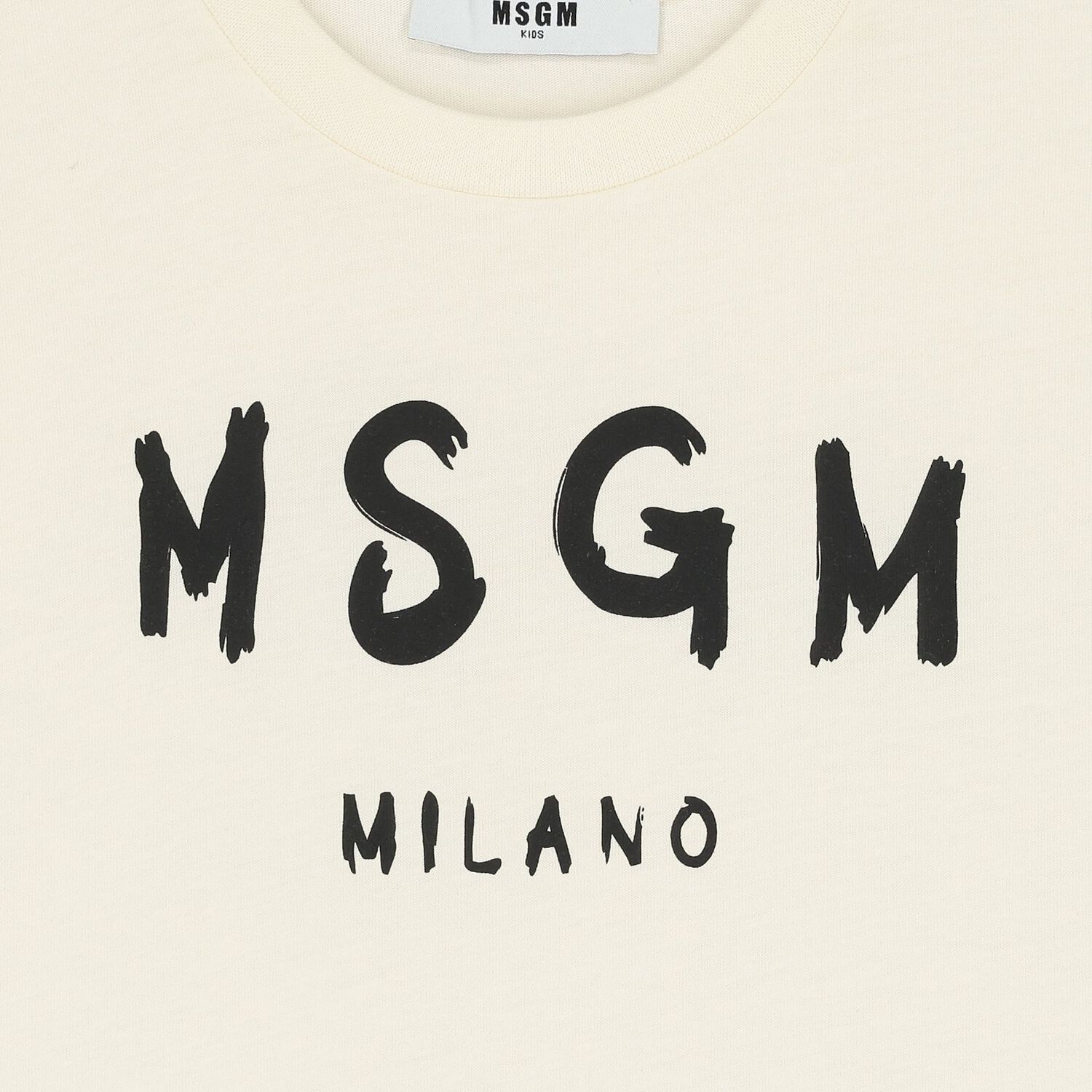 تيشيرت بالشعار باللون البيج, 2, hi-res