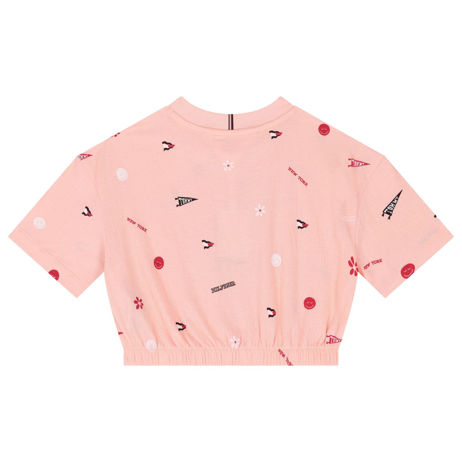 طقم شورت بنات بالشعار باللون الوردى , 1, hi-res image number null