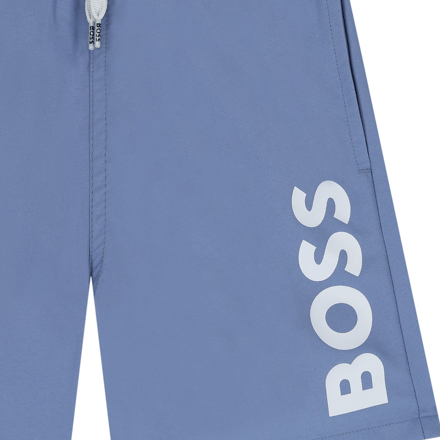 Boys Blue Logo Swim Shorts, 2, hi-res