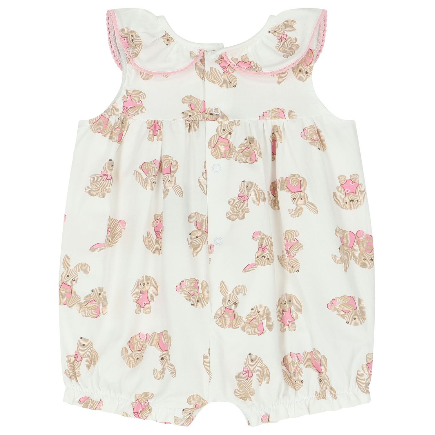 Baby Girls White & Pink Rompers ( 2-Pack ), 1, hi-res image number null