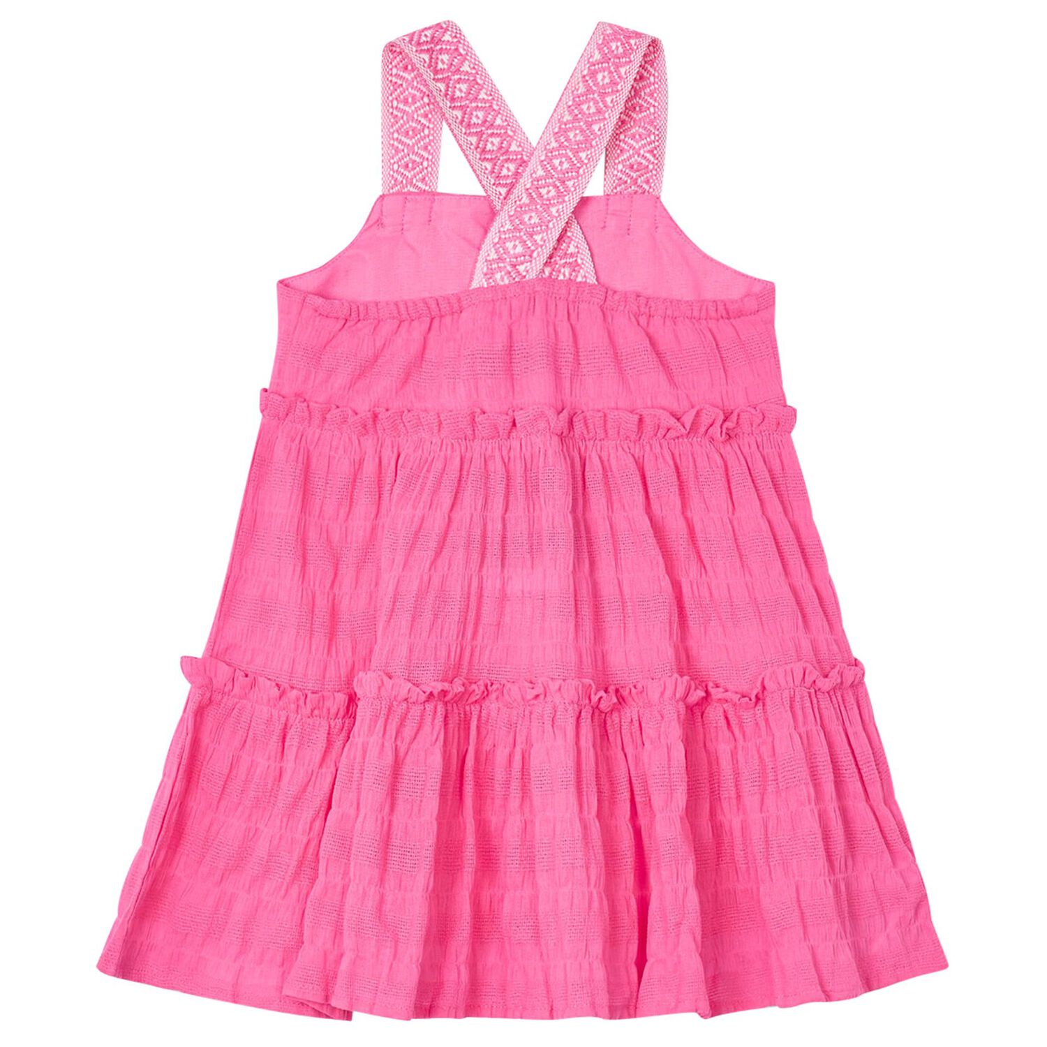 Girls Pink Tiered Dress, 1, hi-res image number null