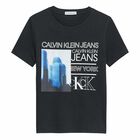 تيشيرت بالشعار باللون الاسود للاولاد, 1, hi-res