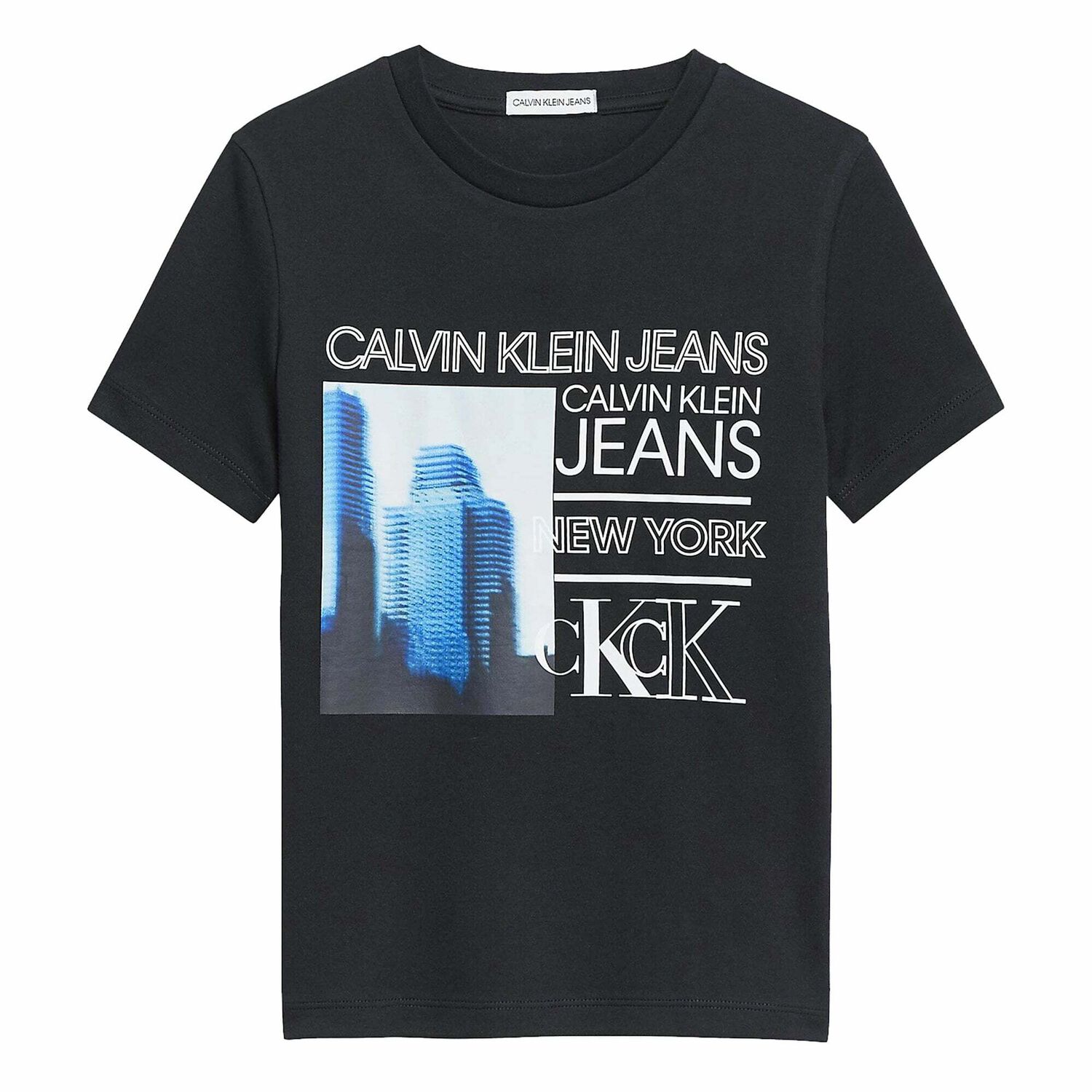 تيشيرت بالشعار باللون الاسود للاولاد, 1, hi-res image number null