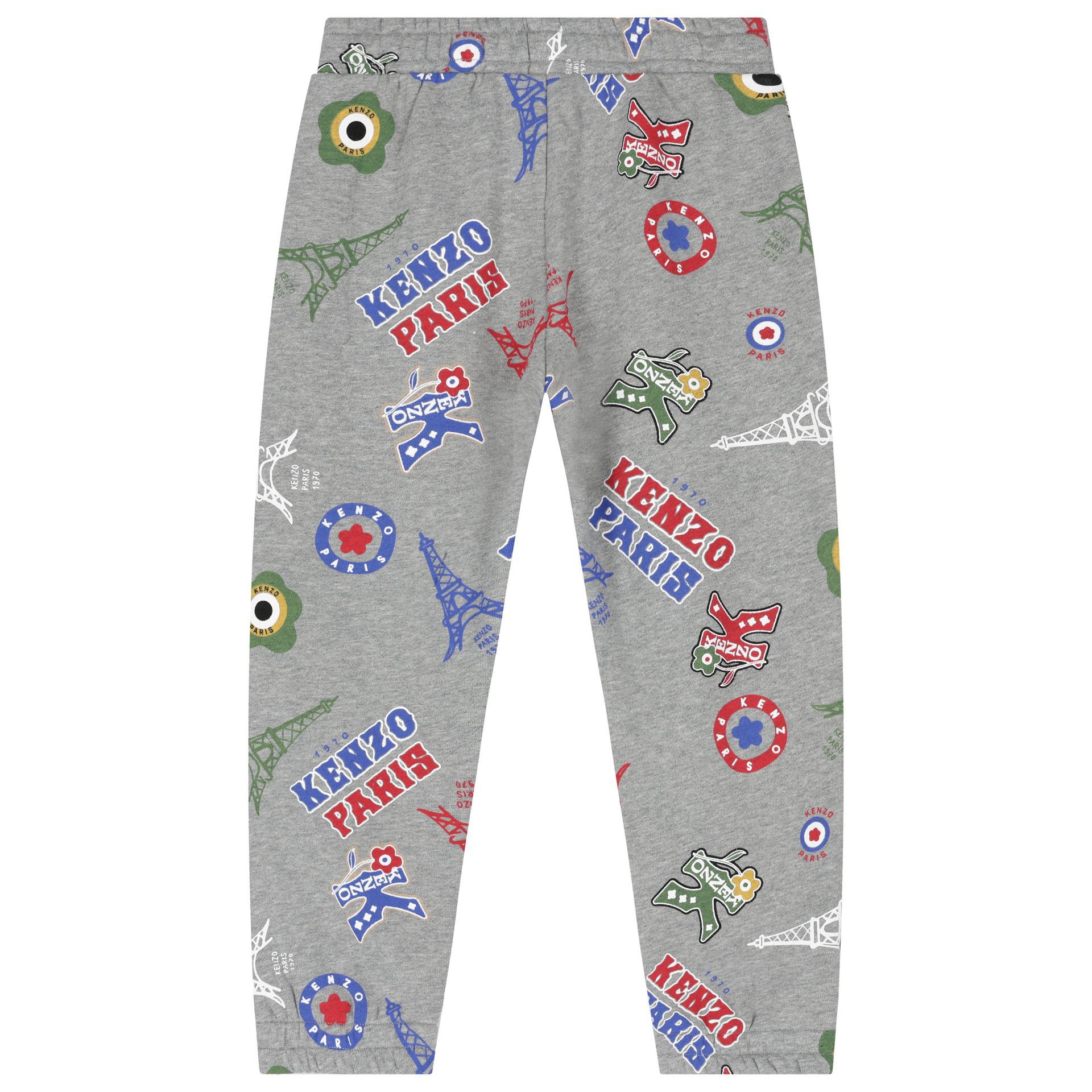 KENZO KIDS Boys Grey Logo Joggers Junior Couture UAE