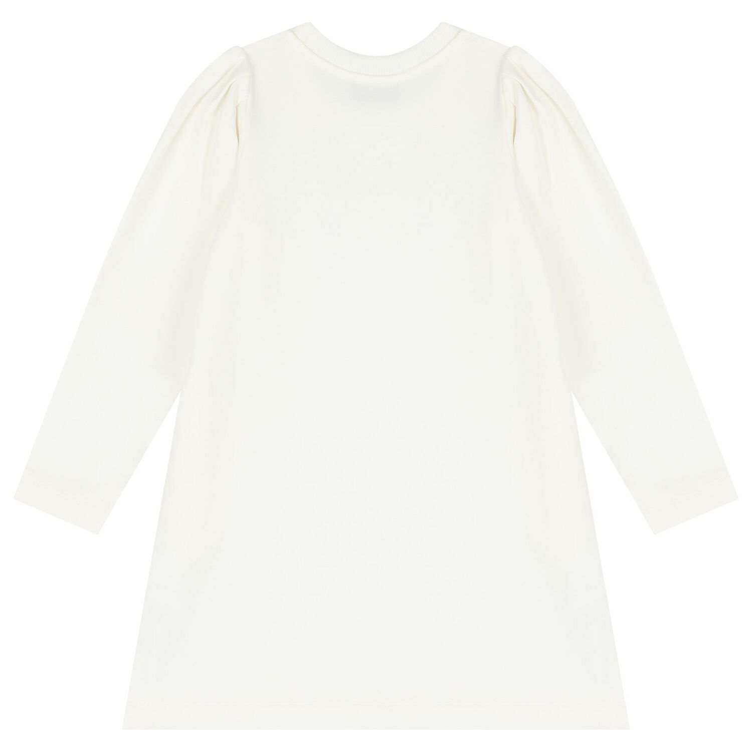 فستان بنات بشعار تيدي باللون العاجي, 1, hi-res