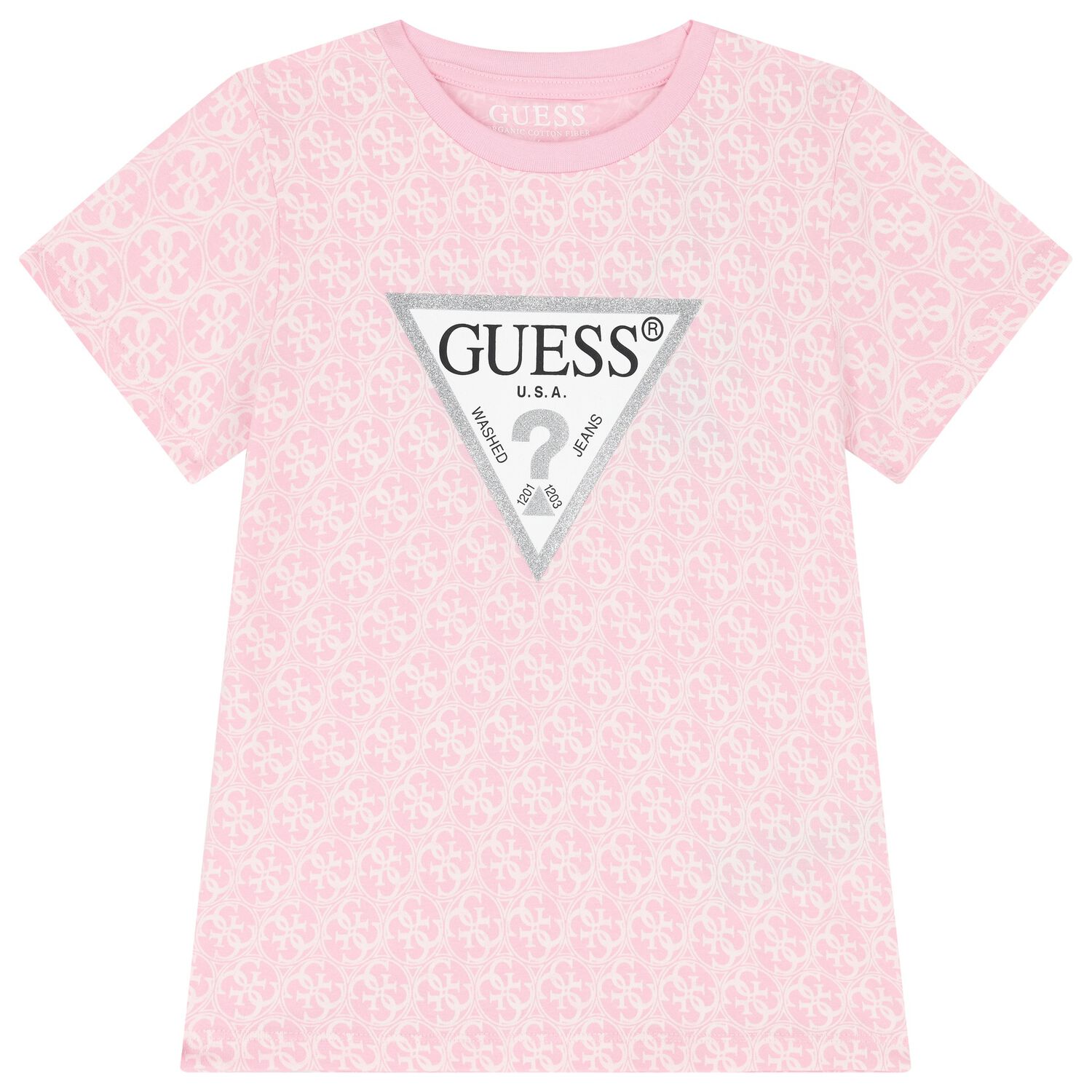Girls Pink Logo T-Shirt, 1, hi-res image number null