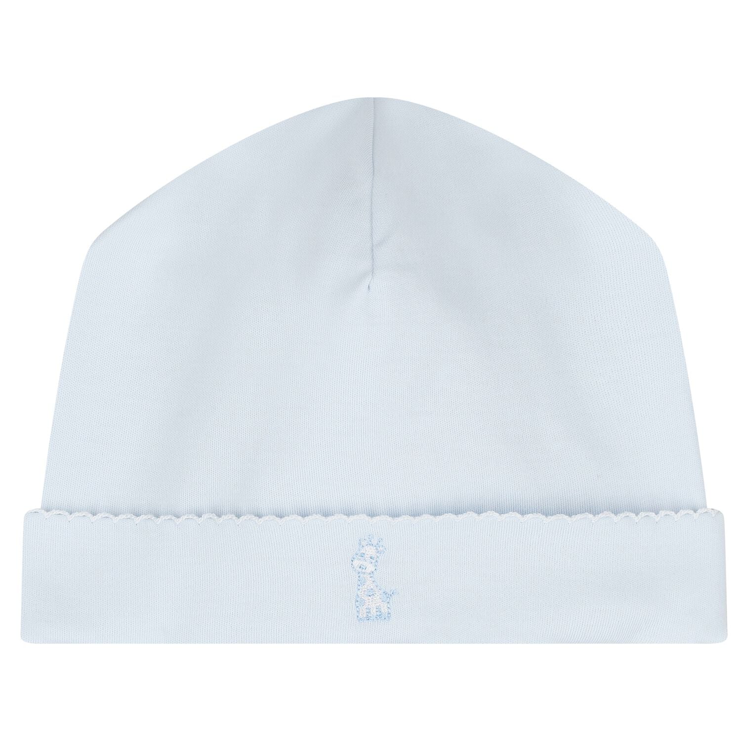 Baby Boys Blue Just Giraffe Hat, 1, hi-res
