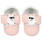 Baby Girls Pink Choupette Pre Walker Shoes, 1, hi-res