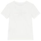 Boys White Logo T-Shirt, 1, hi-res