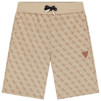 شورت جيرسي قطني بيج للأولاد