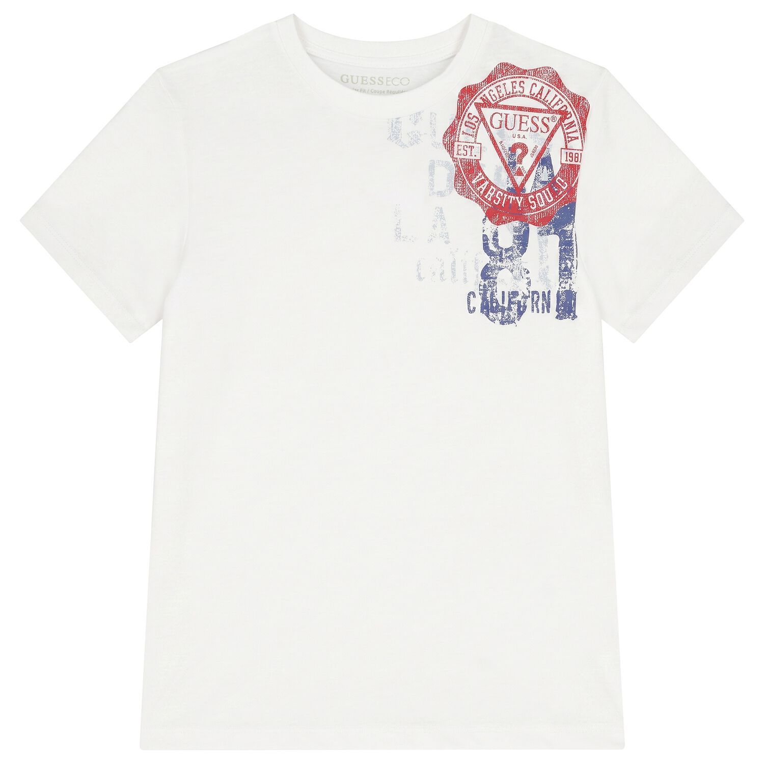 Boys White Logo T-Shirt, 1, hi-res