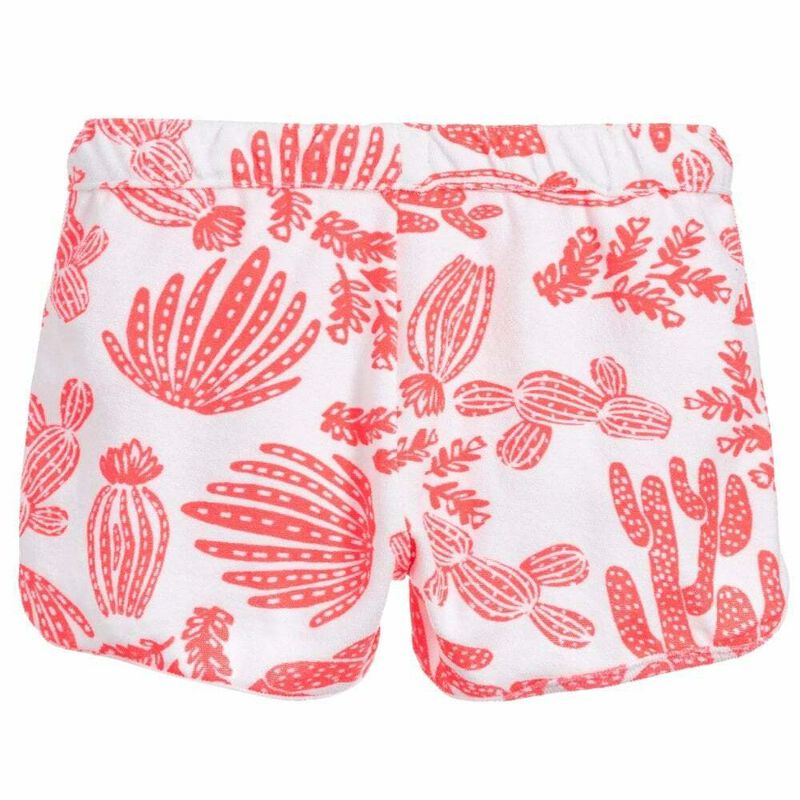 Girls Pink & White Shorts, 1, hi-res image number null