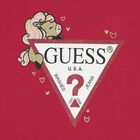 تيشيرت بنات بالشعار باللون الاحمر , 2, hi-res