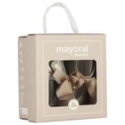 Baby Girls Gold Bow Pre Walker Shoes, 3, hi-res