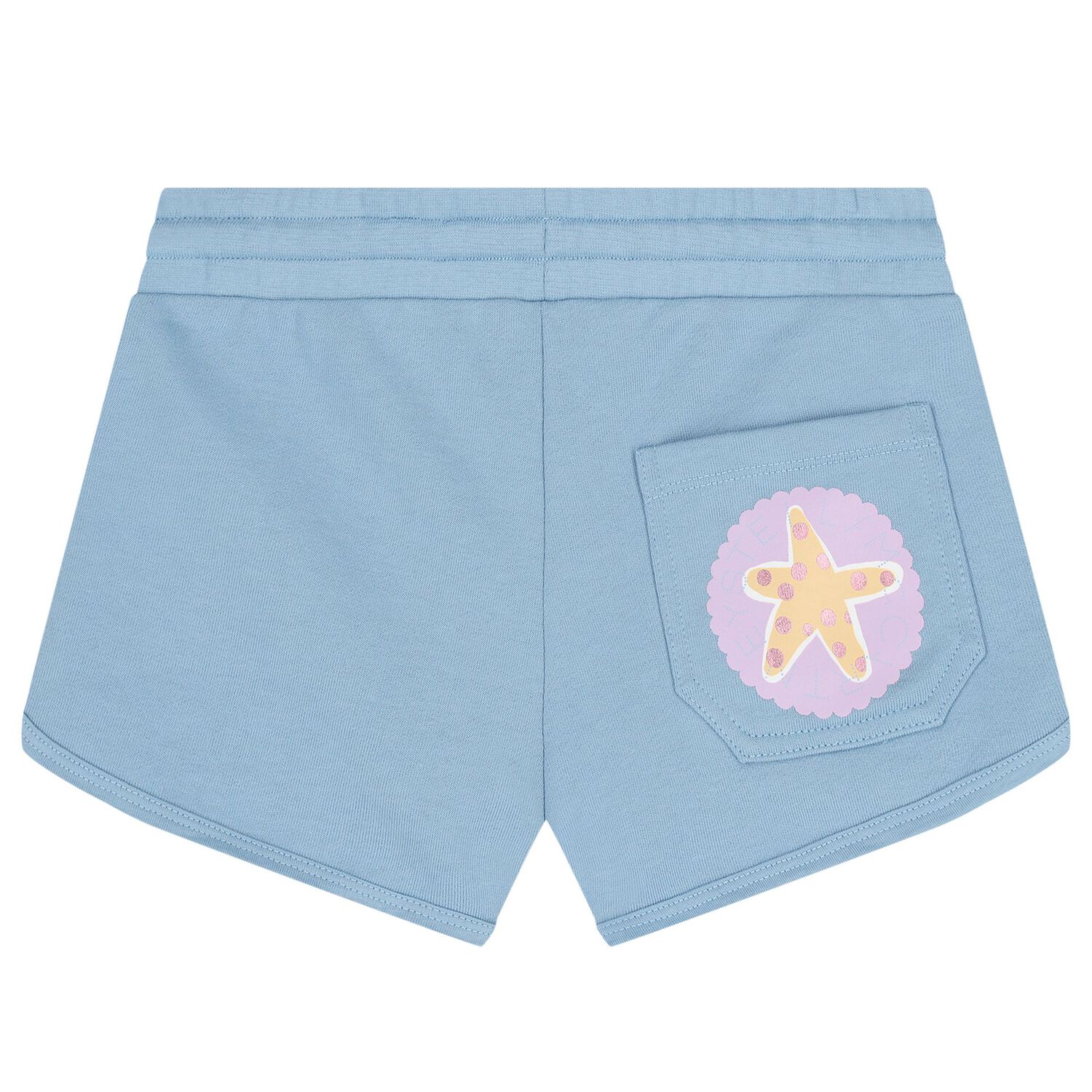 Girls Blue Logo Shorts, 1, hi-res