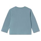 Younger Boys Blue Tiger Long Sleeve Top, 1, hi-res