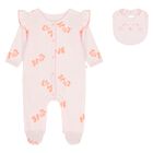 Baby Girls Pink Babygrow Gift Set, 1, hi-res