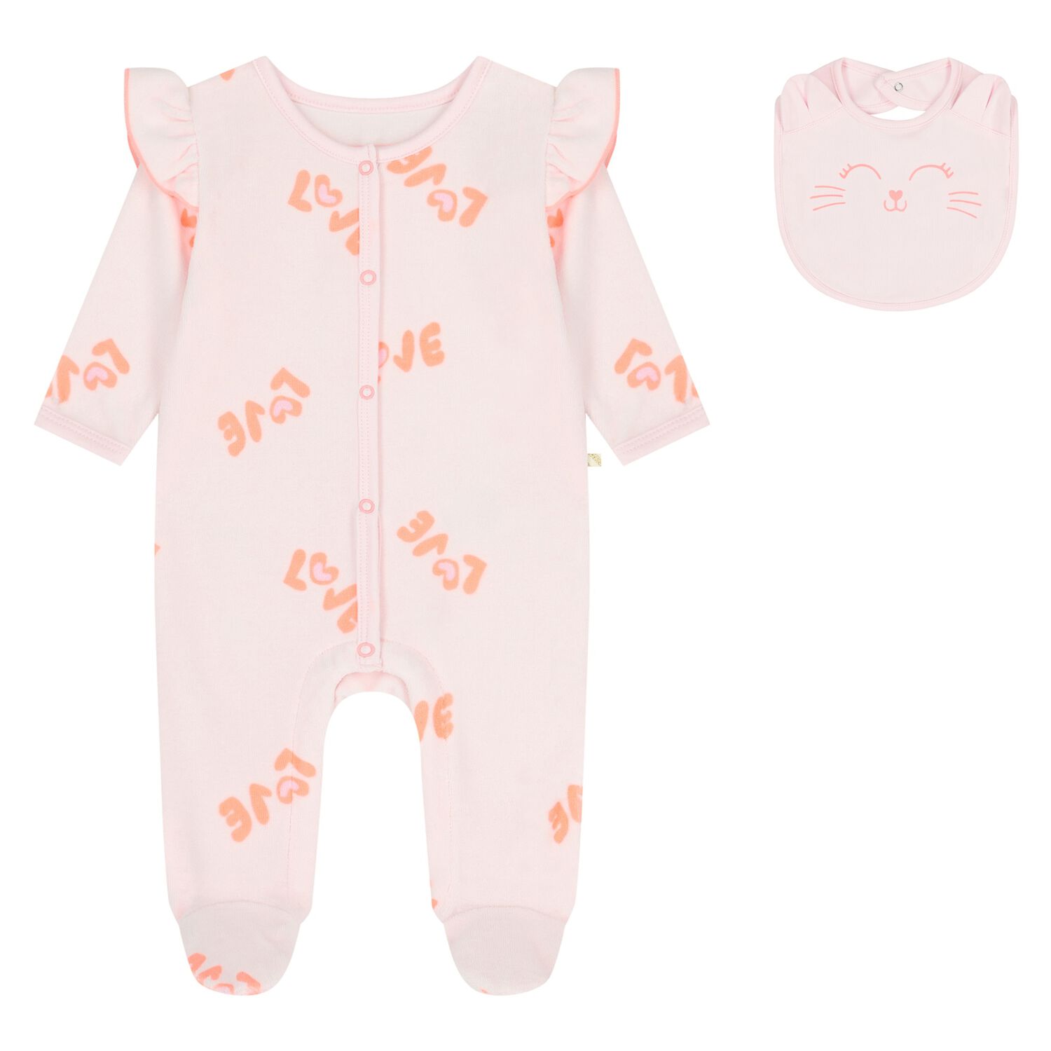 Baby Girls Pink Babygrow Gift Set, 1, hi-res