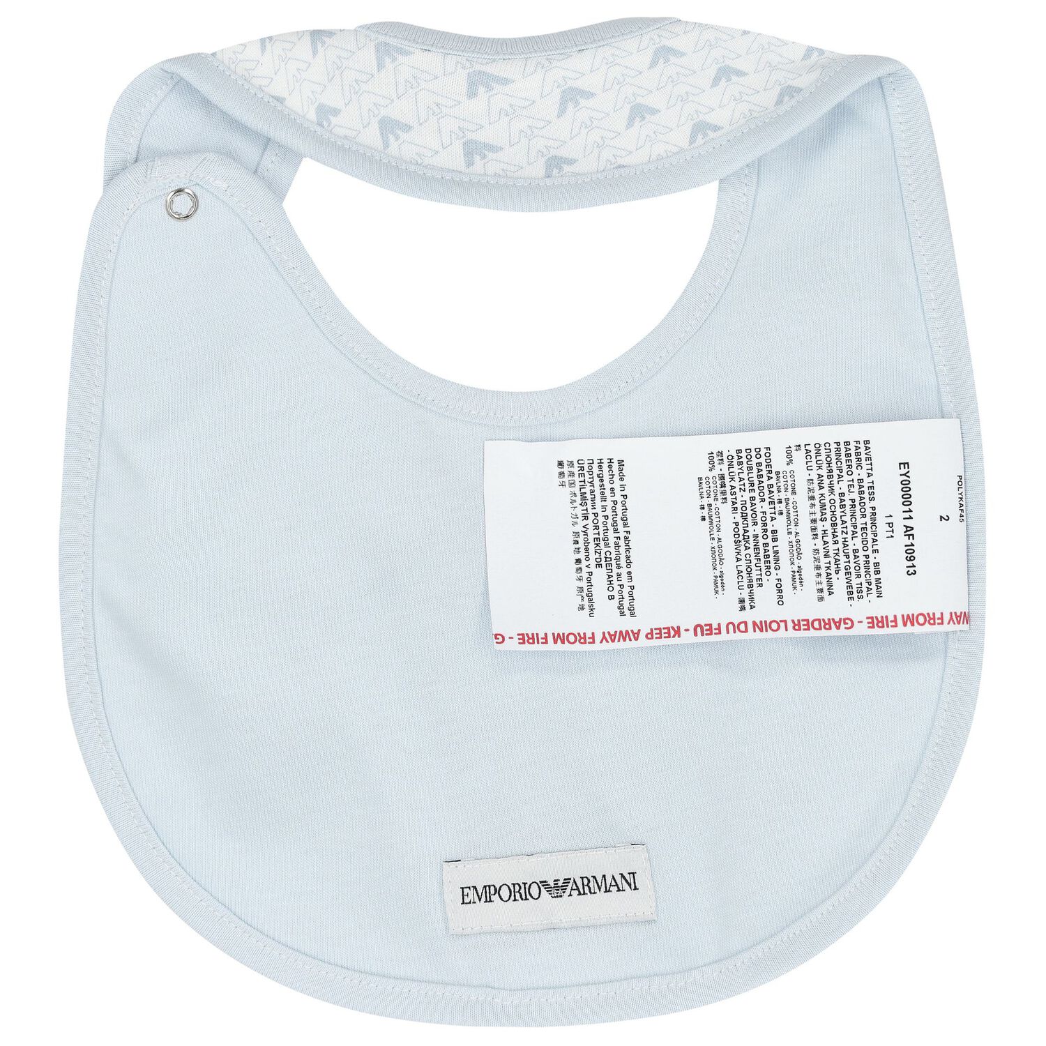 Baby Boys Blue Logo Babygrow Set, 3, hi-res