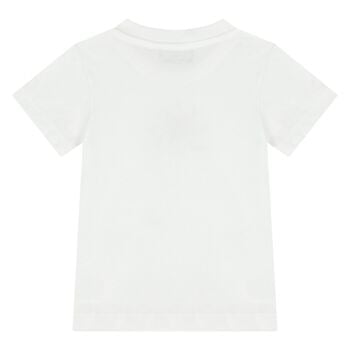 Younger White Teddy Bear Logo T-Shirt