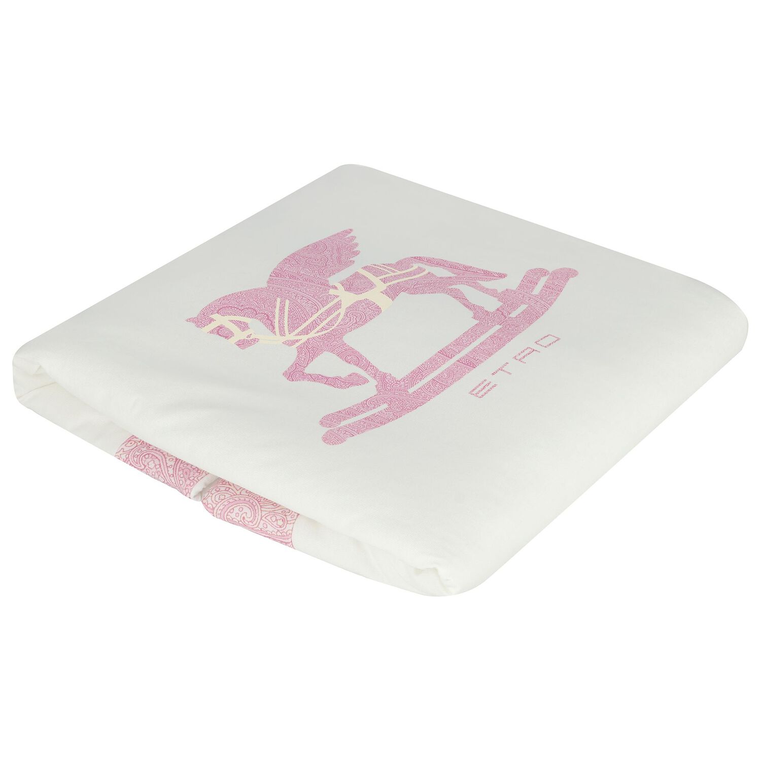 Baby Girls White & Pink Pegasus Blanket, 2, hi-res