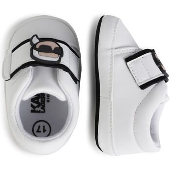 Baby Boys White Leather Pre Walker Shoes