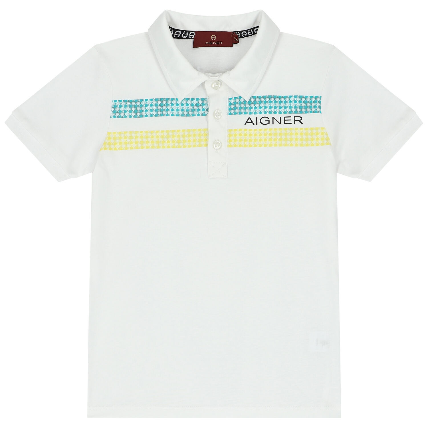 Boys White Logo Polo Shirt, 1, hi-res image number null