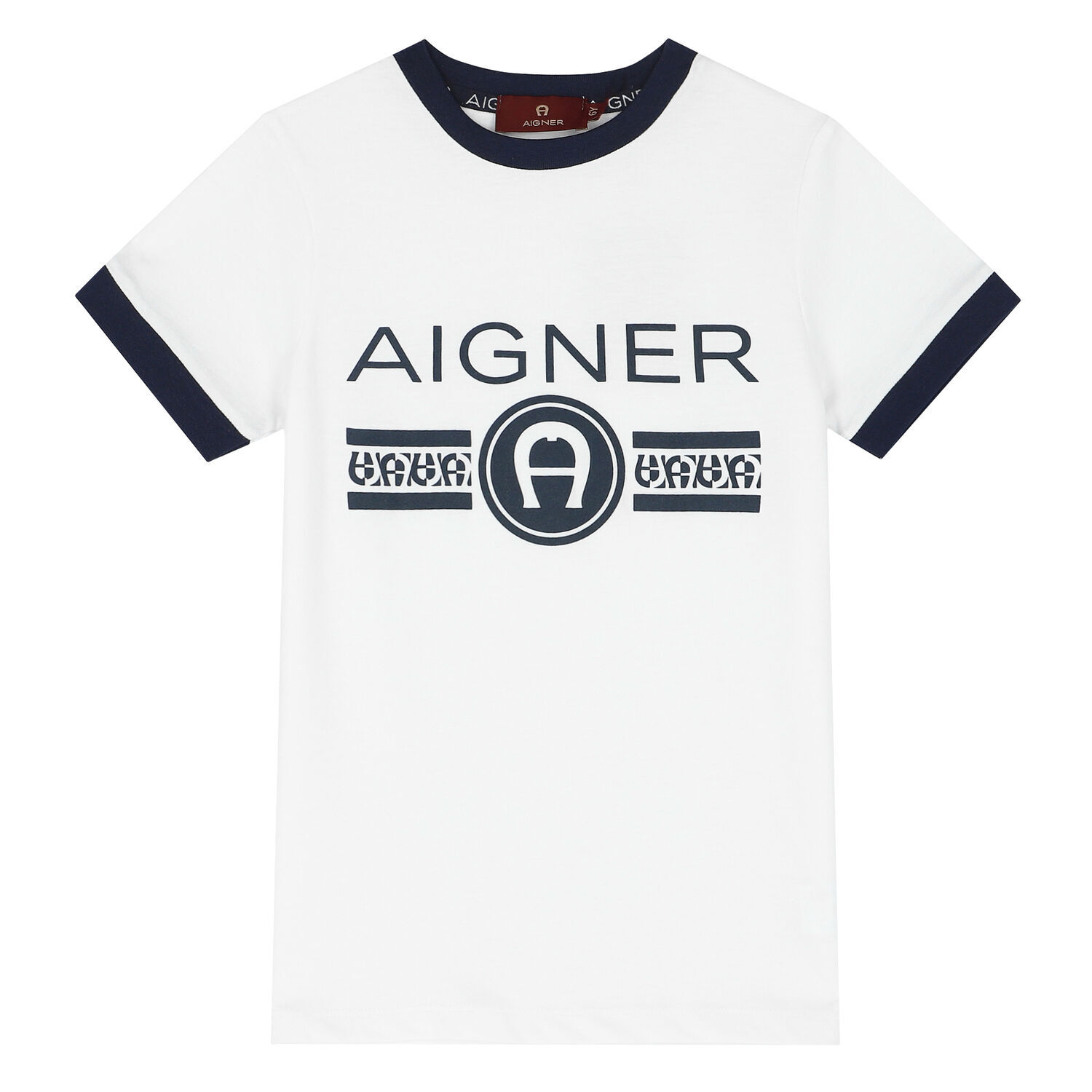 تيشيرت بالشعار باللون الأبيض للأولاد, 1, hi-res image number null