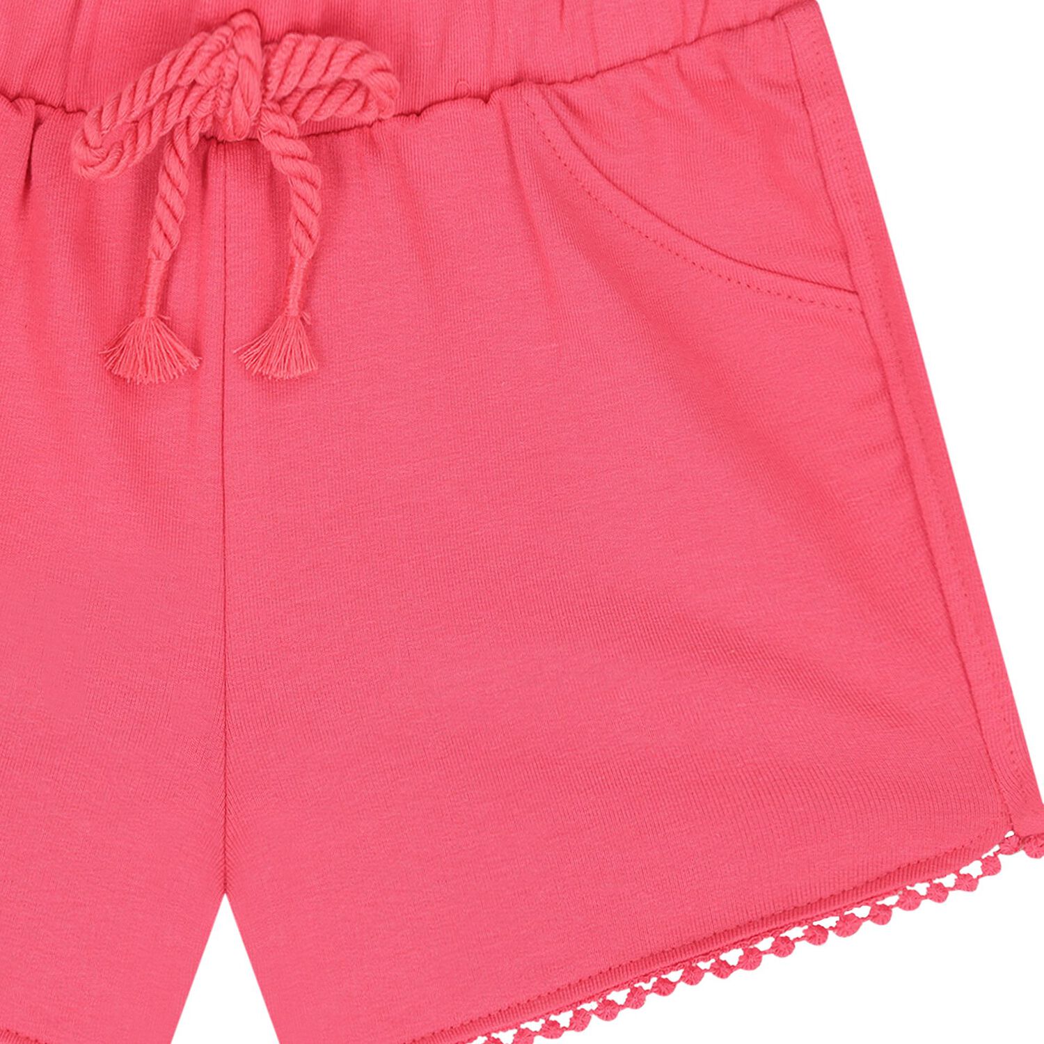 Younger Girls Pink Shorts, 2, hi-res