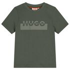 Boys Green Logo T-Shirt, 4, hi-res