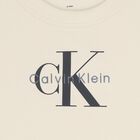 تي شيرت أولاد بالشعار باللون العاجى, 2, hi-res