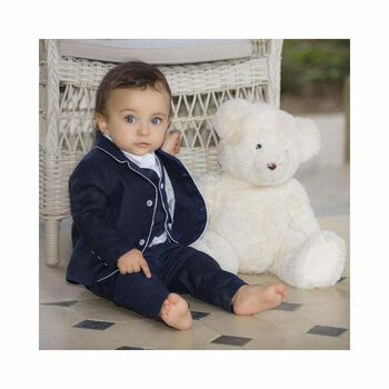 Boys Navy Blue Waistcoat