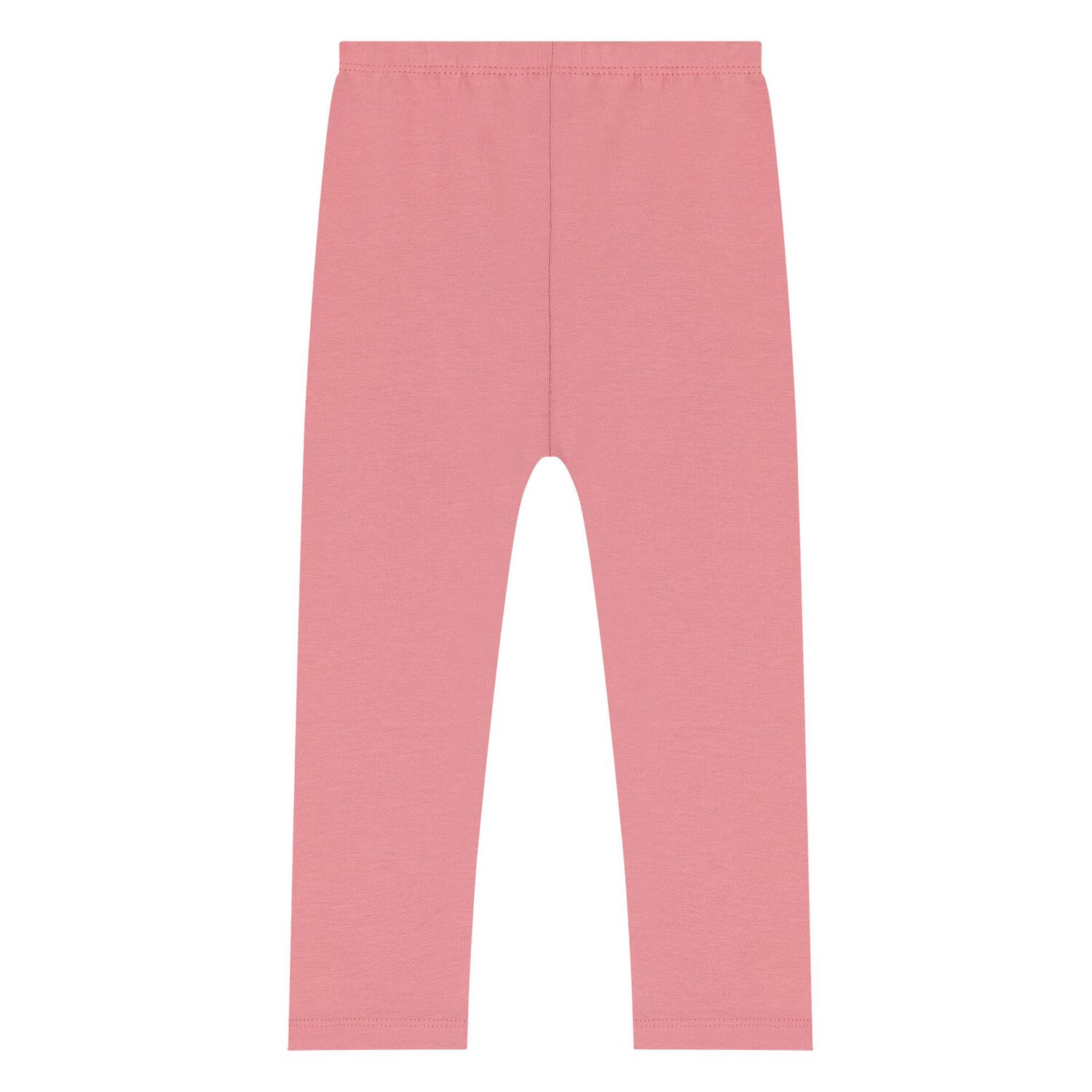 Younger Girls Pink Cotton Leggings, 1, hi-res image number null