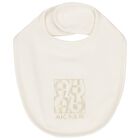 Ivory & Gold Logo Baby Bib, 1, hi-res