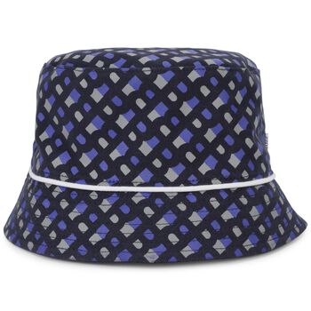 Boys Navy Blue Logo Reversible Hat