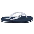 Boys Navy Logo Flip Flops, 1, hi-res