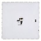 Ivory & Black Monogram Logo Baby Blanket, 1, hi-res