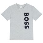 بيجاما أولاد بالشعار باللون الرمادى والكحلى, 2, hi-res