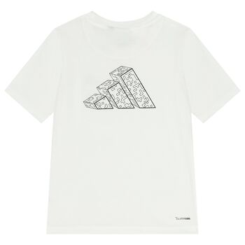 Boys White Minecraft Logo T-Shirt