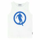 طقم شورت بالشعار باللون الابيض والازرق للاولاد , 1, hi-res