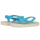 Girls Beige Logo Flip Flops, 1, hi-res